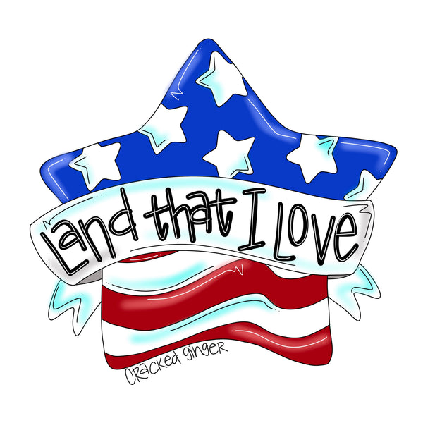 Patriotic Star with Banner Cutouts and Kits – Cracked Ginger