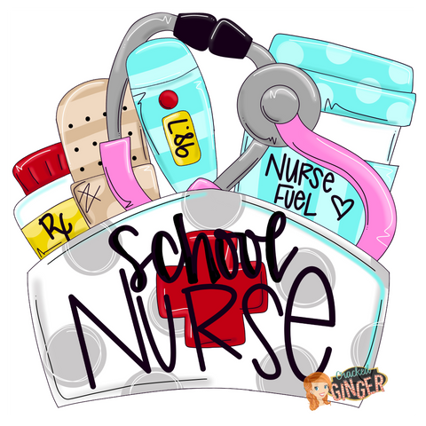 Nurse Hat School nurse appreciation Cutouts and Kits