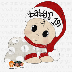 Baby’s first Christmas Cutout and Kits