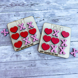 Mini personalized Tic-Tac Toe Valentine’s Day, birthday party favors, Easter baskets