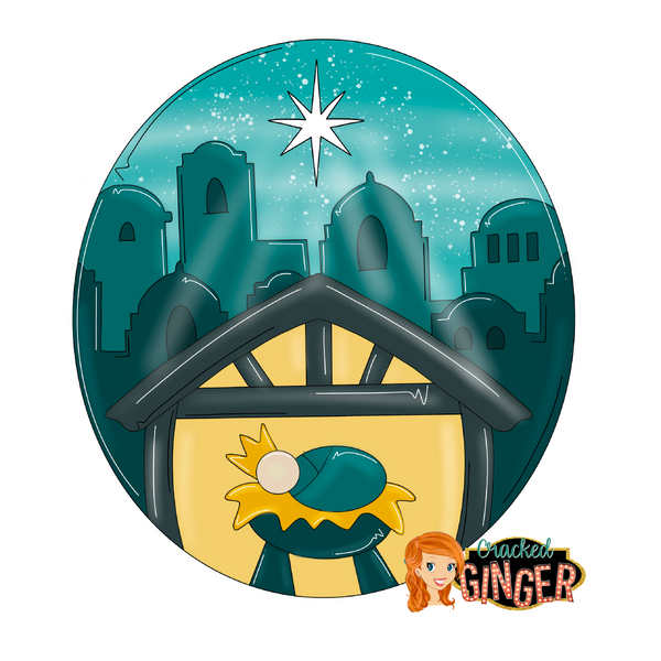Christmas Manger Scene Template Cracked Ginger