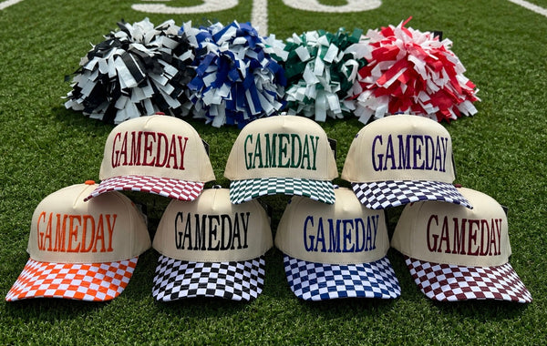 GAMEDAY Checkered Hat - Cracked Ginger