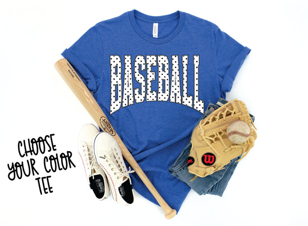 Baseball Polka Dot *Pick Your Color* WEEKEND SALE - Cracked Ginger