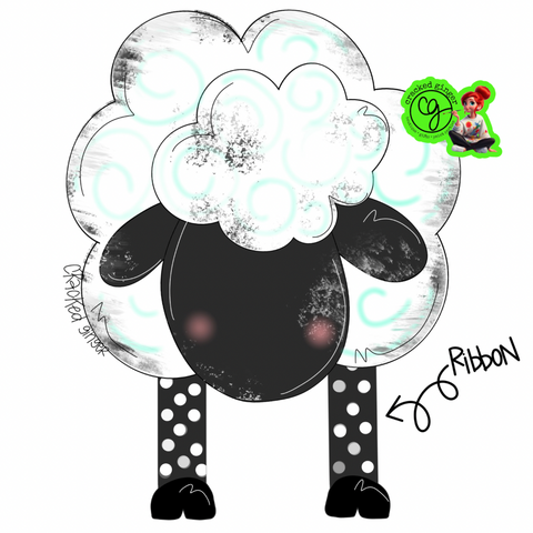 Sheep with dangle legs Cutouts and Kits