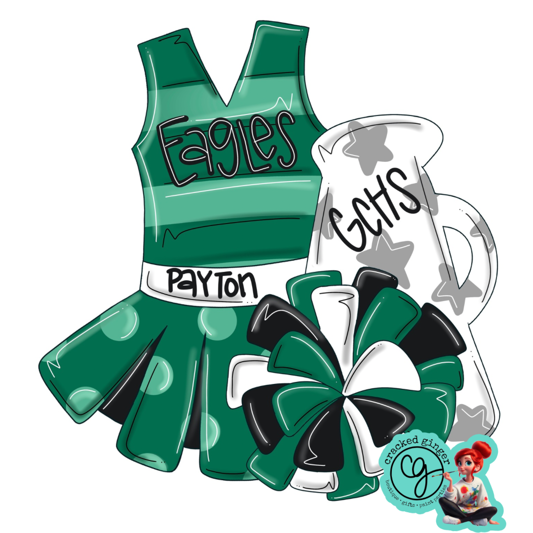 Cheer Uniform Cutouts and Kits