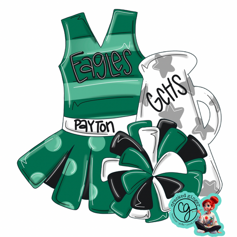 Cheer Uniform Cutouts and Kits