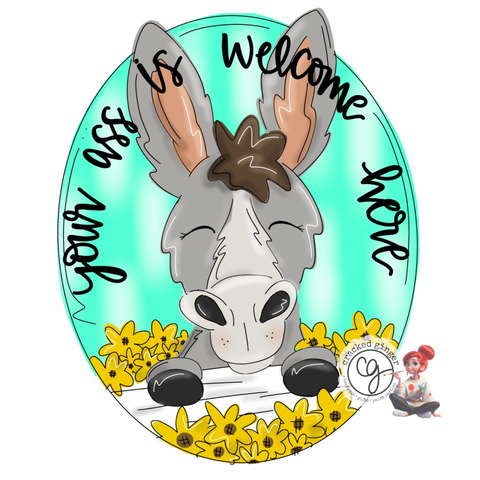 Donkey and Sunflowers Cutouts and Kits