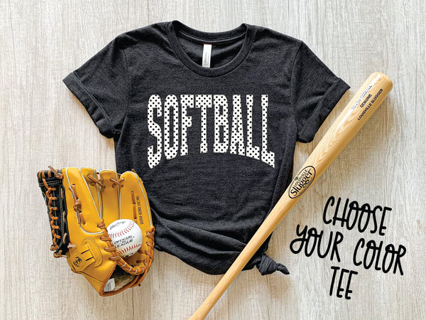 Softball Polka Dot *Pick Your Color* WEEKEND SALE - Cracked Ginger