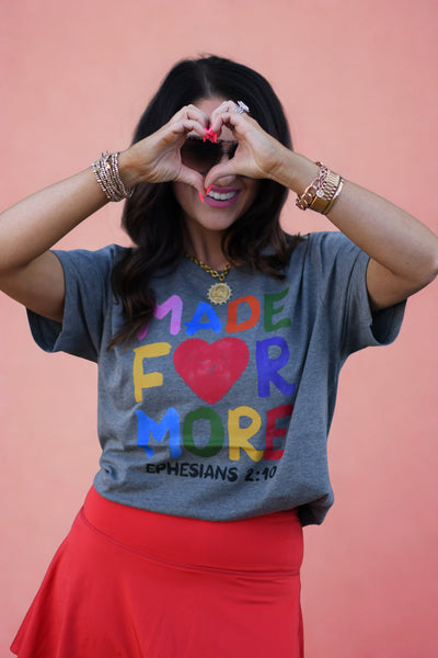 Made For More Heart Tee - Cracked Ginger