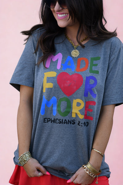 Made For More Heart Tee - Cracked Ginger