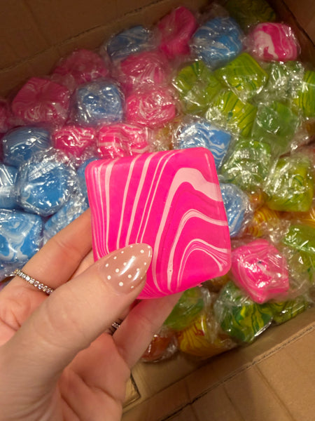 Tie Dye Stress Cube Squishy *READY TO SHIP* - Cracked Ginger