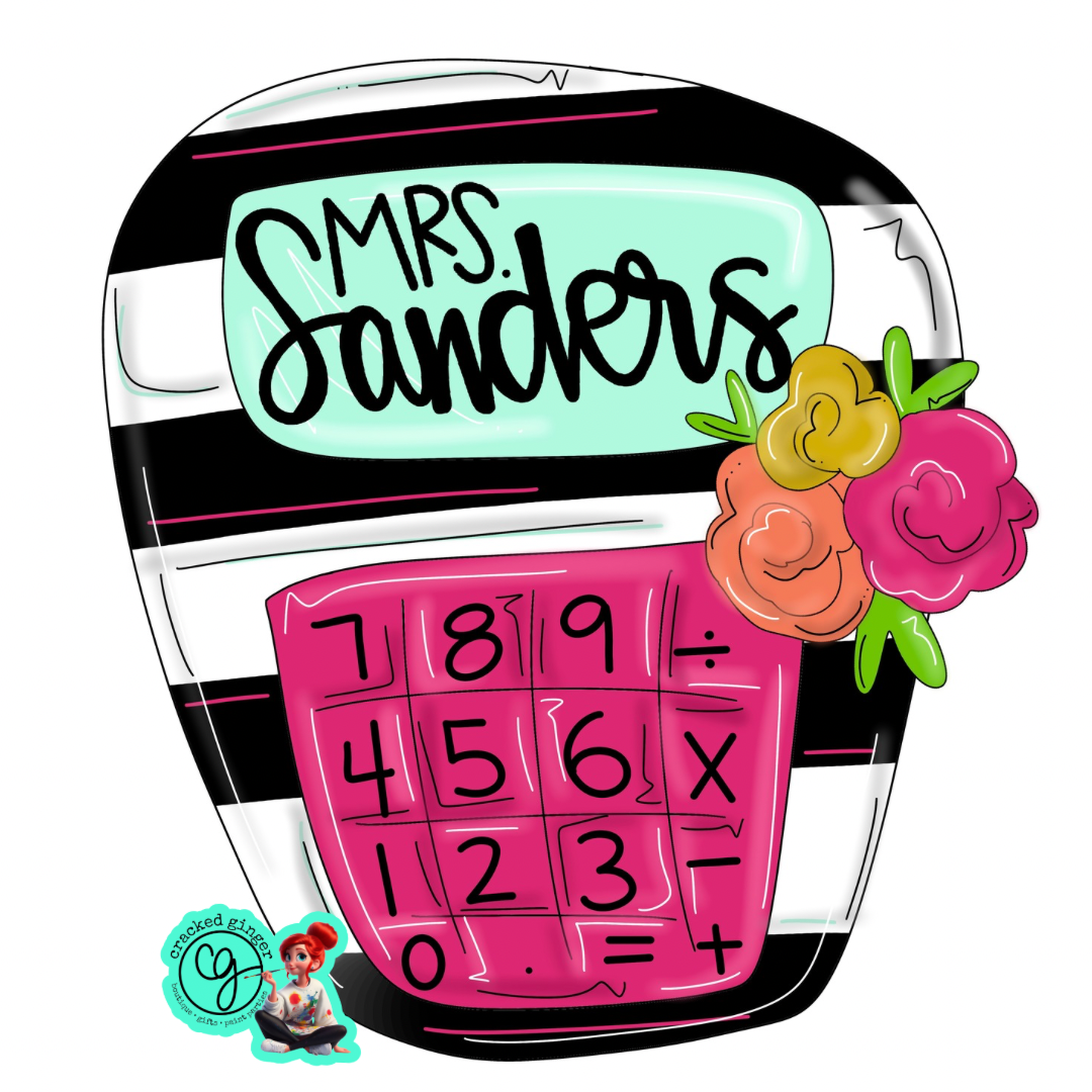 Teacher Calculator Cutouts and Kits