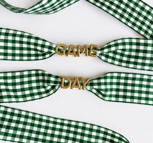 Game Day Gingham Shoe Laces *PRE ORDER* - Cracked Ginger
