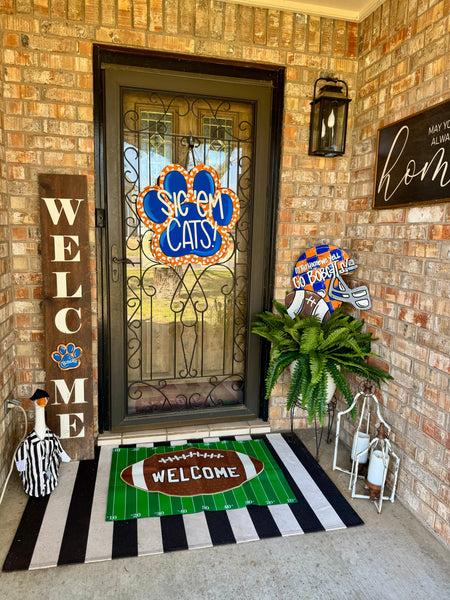 Sic ‘em Cats! Paw Door Hanger