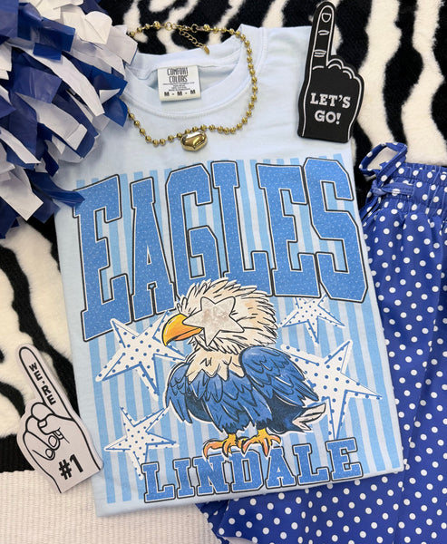 Custom Polka Dot Stripes Mascot Tee