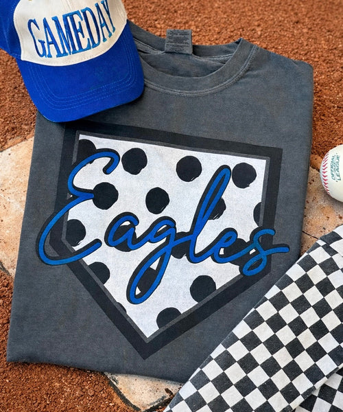 Custom Polka Dots Baseball Plate Tee - Cracked Ginger
