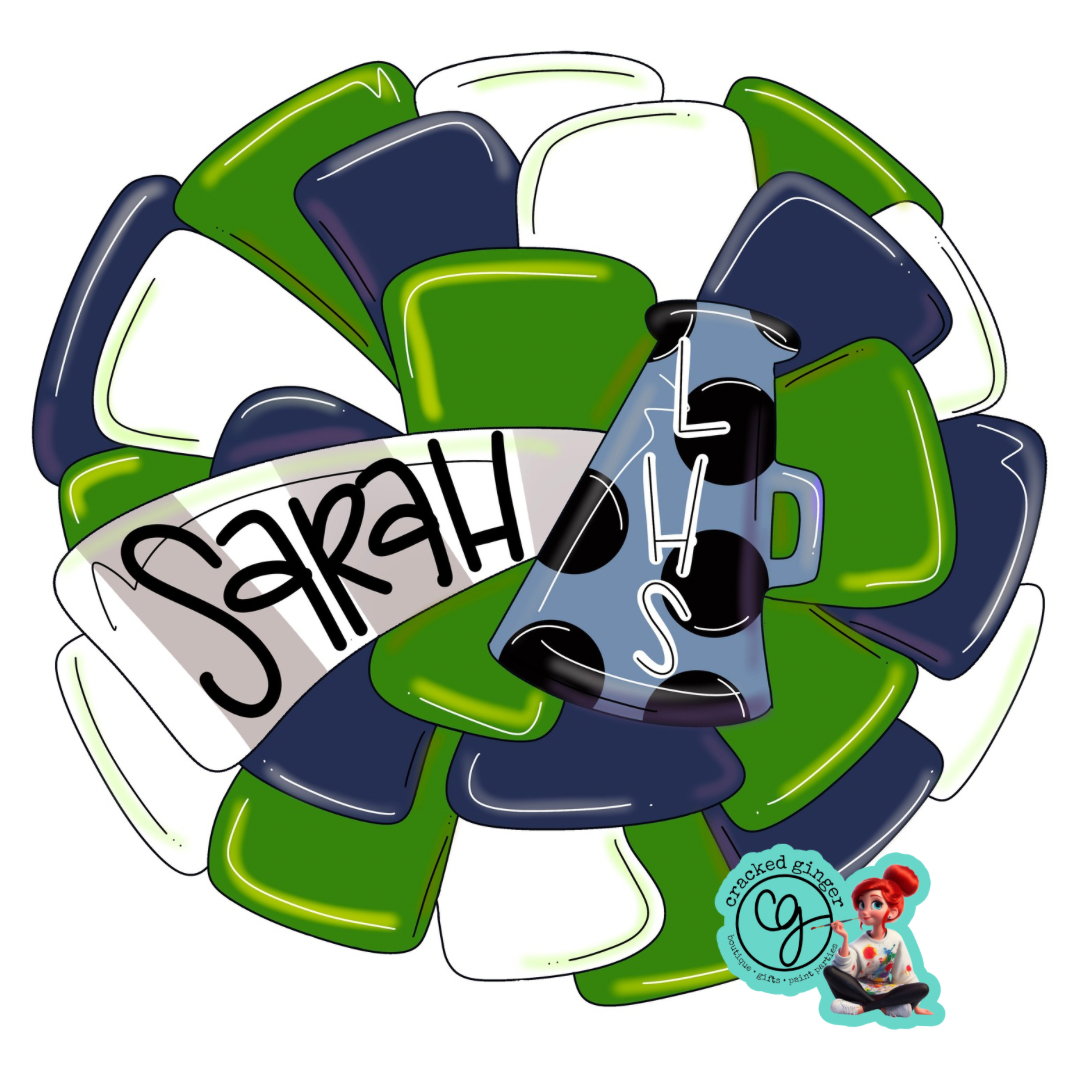 Cheer Pompom Cutouts and Kits