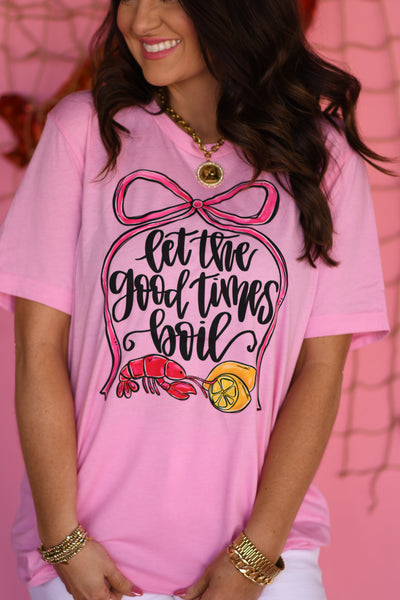 Let The Good Times Boil Tee - Cracked Ginger
