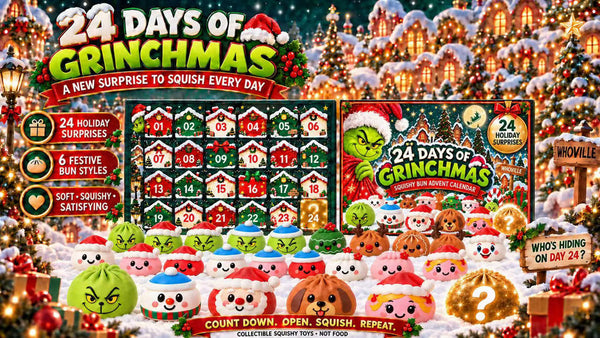 Grinch Squishy Advent Calendar *PRE ORDER* Early November Shipment - Cracked Ginger