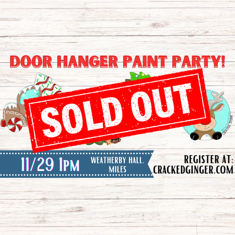 Paint Party at Miles Cobblestone Christmas 11/29