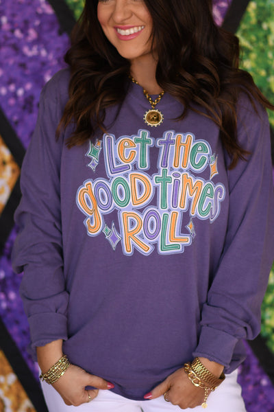 Let The Good Times Roll Tee/Long Sleeve Tee - Cracked Ginger