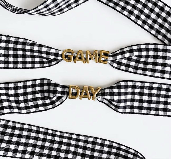 Game Day Gingham Shoe Laces *PRE ORDER* - Cracked Ginger