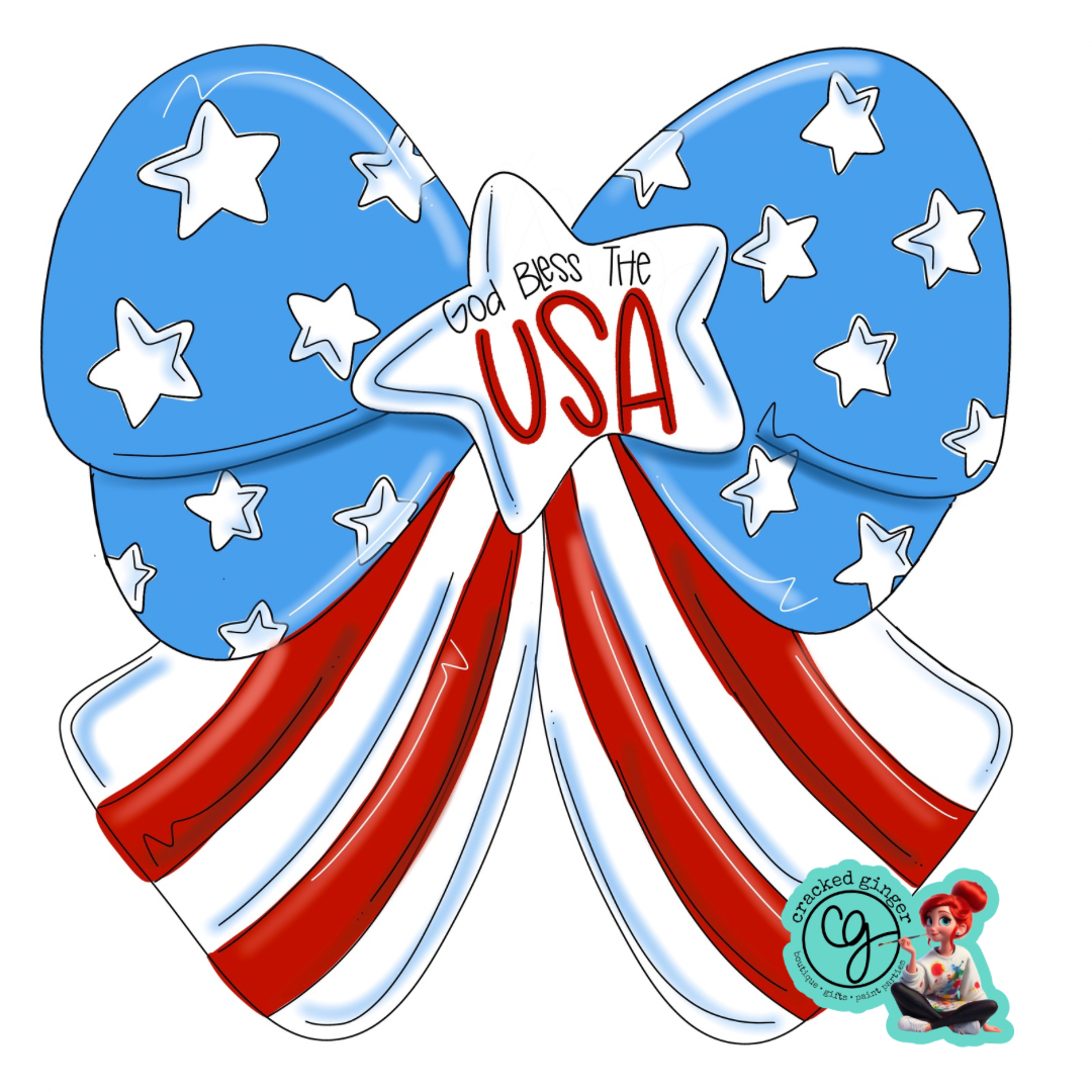 Patriotic Bow Cutouts and Kits