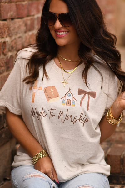 Made to Worship Tee - Cracked Ginger