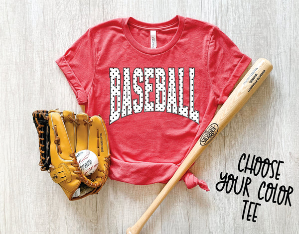 Baseball Polka Dot *Pick Your Color* WEEKEND SALE - Cracked Ginger
