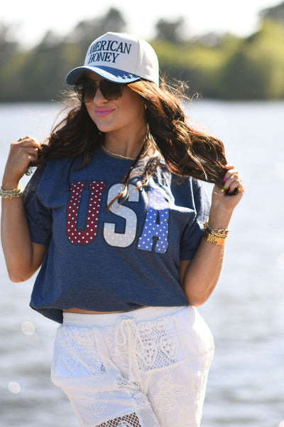 USA Polka Dots Tee - Cracked Ginger