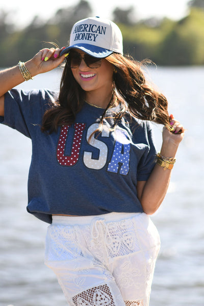 USA Polka Dots Tee - Cracked Ginger