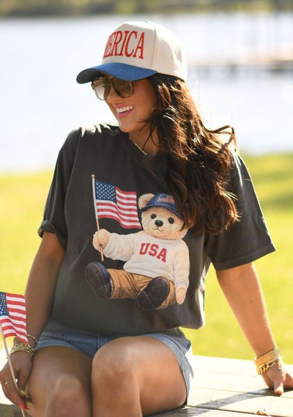 USA Bear Tee - Cracked Ginger