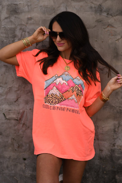 Faith Can Move Mountains Tee - Cracked Ginger