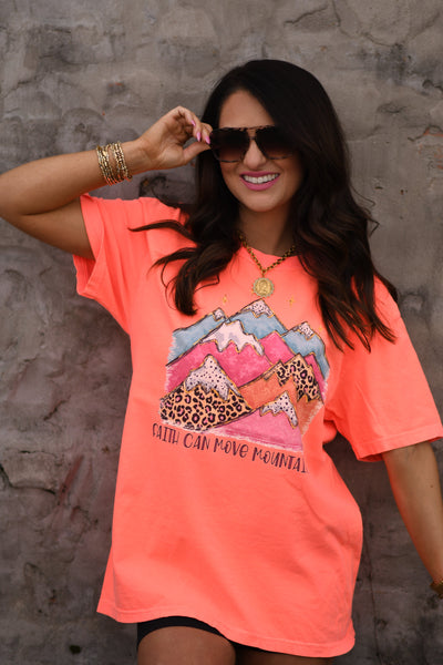Faith Can Move Mountains Tee - Cracked Ginger