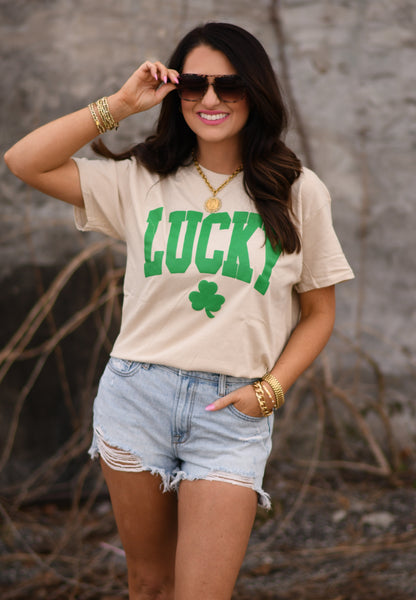 Lucky Delta Tee - Cracked Ginger