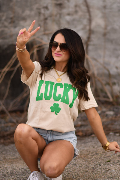 Lucky Delta Tee - Cracked Ginger