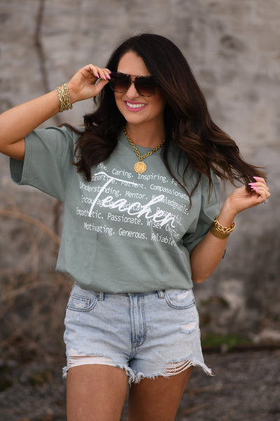 Teacher Delta Tee - Cracked Ginger