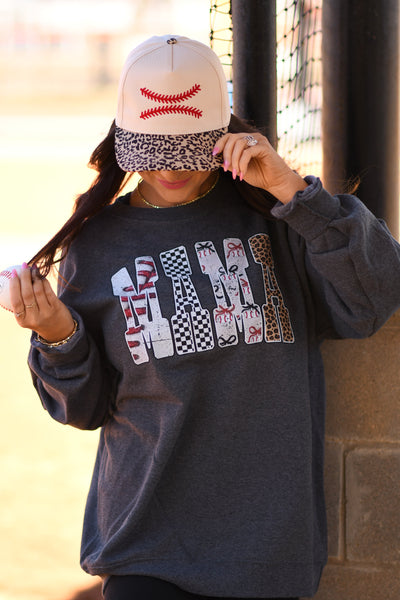 Mama Baseball Tee/Sweatshirt - Cracked Ginger