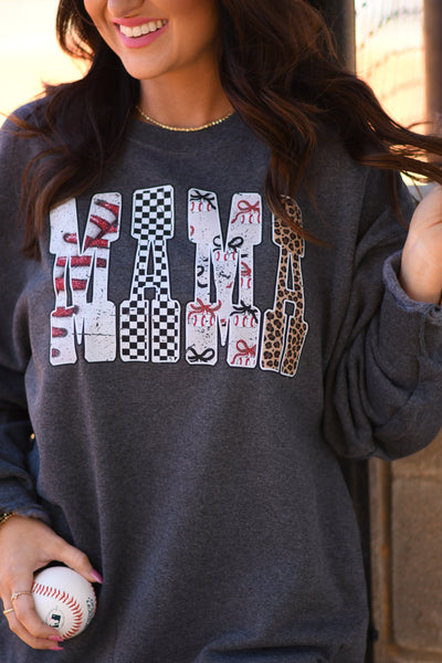 Mama Baseball Tee/Sweatshirt - Cracked Ginger