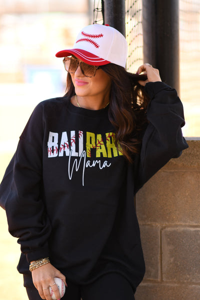 Ballpark Mama Baseball And Softball Tee/Sweatshirt - Cracked Ginger
