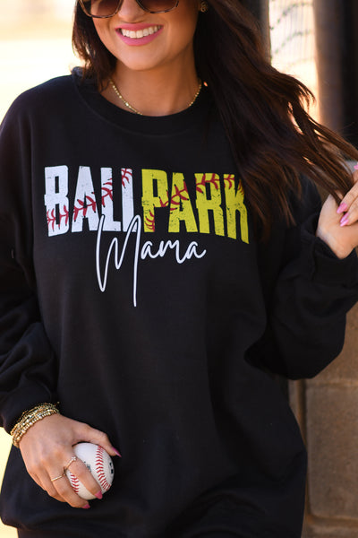 Ballpark Mama Baseball And Softball Tee/Sweatshirt - Cracked Ginger