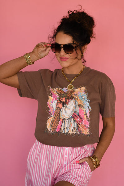 Oh How He Loves Us Jesus Tee - Cracked Ginger
