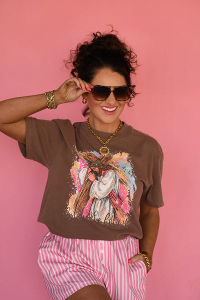 Oh How He Loves Us Jesus Tee - Cracked Ginger
