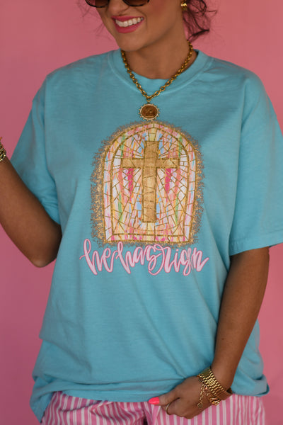 He Has Risen Window Tee - Cracked Ginger