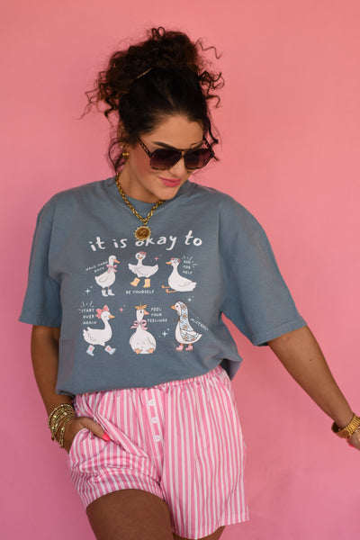 It Is Okay To Geese Tee - Cracked Ginger