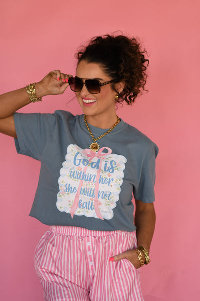 God Is Within Her She Will Not Fall Tee - Cracked Ginger