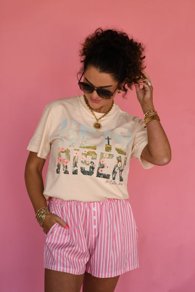 He Is Risen Scene Tee - Cracked Ginger