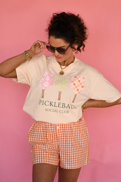 Pickleball Social Club Tee - Cracked Ginger