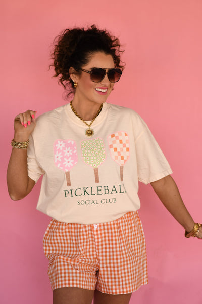 Pickleball Social Club Tee - Cracked Ginger