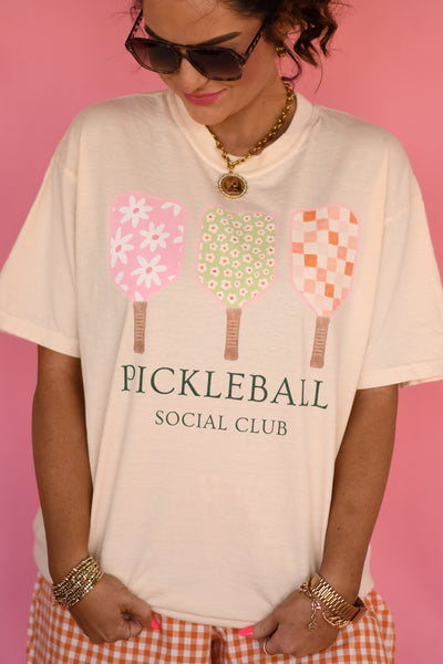 Pickleball Social Club Tee - Cracked Ginger
